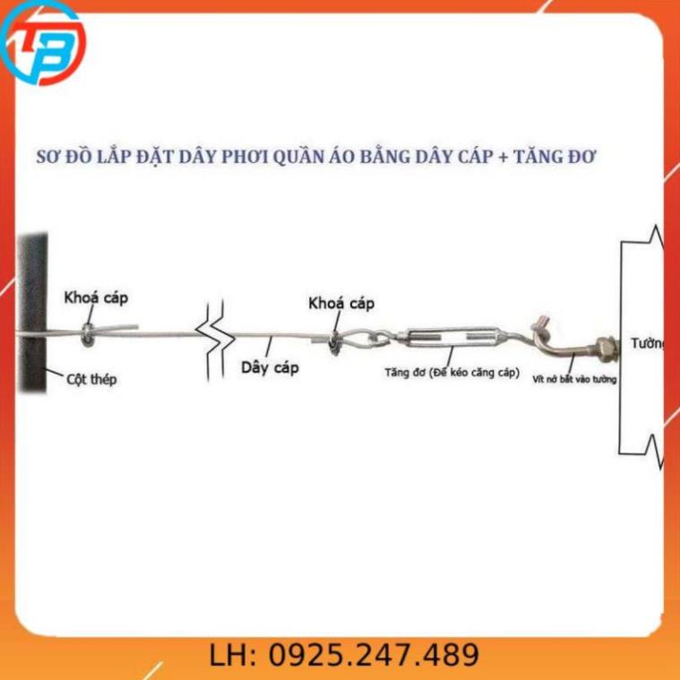 Nở Móc INOX 304 ( Bulong Nở Móc - Tắc Kê Nở Móc ) cáp thép Thái Bình Vina