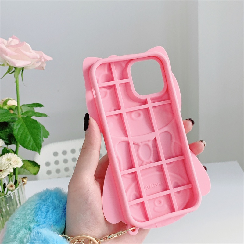 Ốp Điện Thoại Silicon Hình Vịt Màu Xanh Dương Cho iPhone X XS XR 11 11ProMax 12ProMax 12Pro 12 13 13ProMax 7/8 Plus