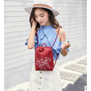 Túi nữ đeo chéo họa tiết cún con