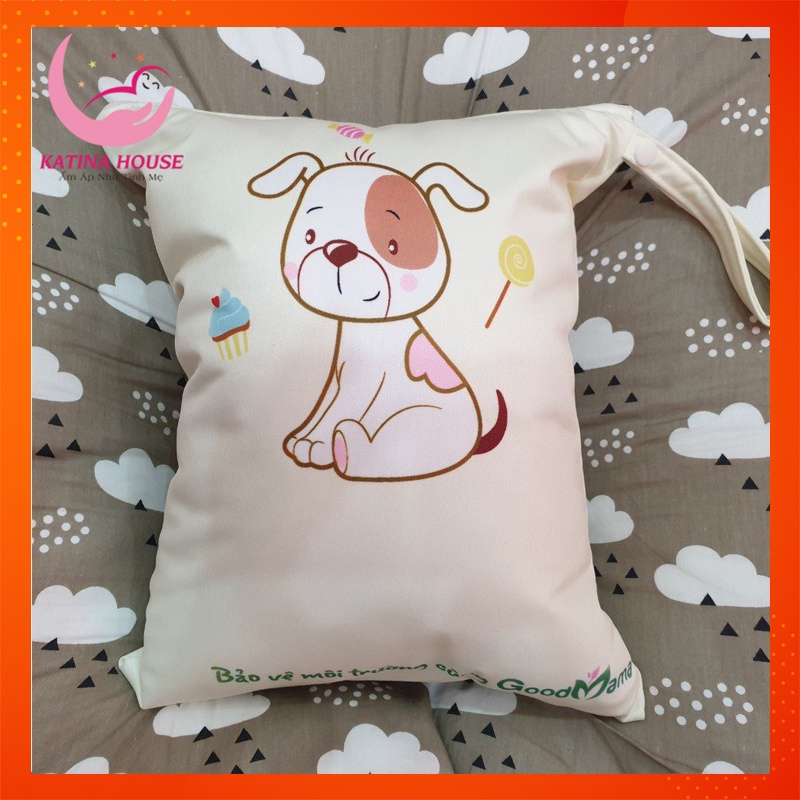 Túi chống thấm Goodmama 28x35cm, không mùi, dai bền, thân thiện với môi trường, giúp đựng đồ ẩm ướt hiệu quả