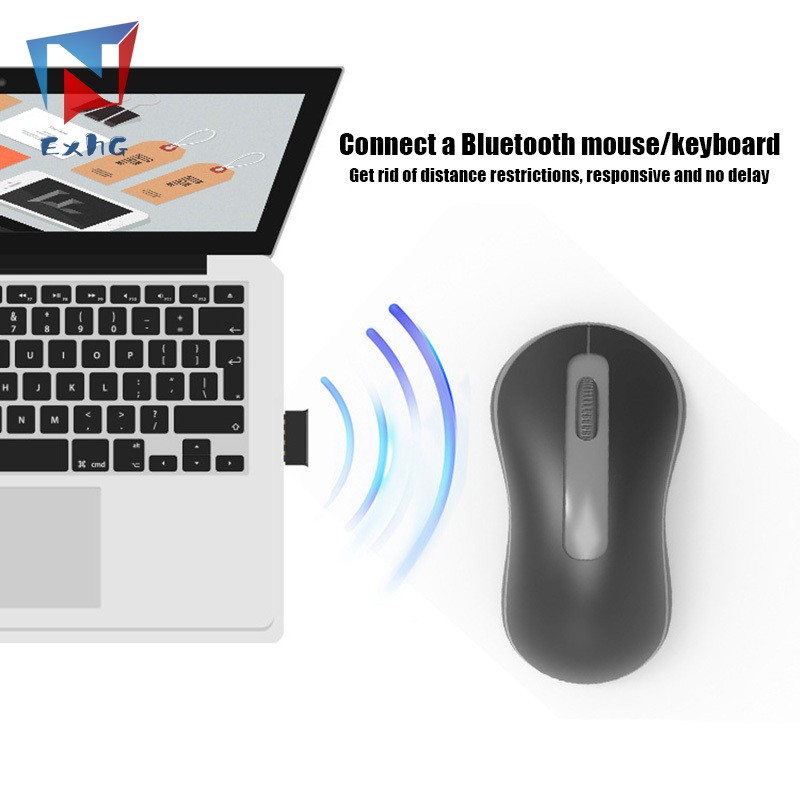 ExhG❤❤❤High quality Wireless Mini Dongle USB Bluetooth 5.0 Adapter Connector for Computer Laptop @VN | WebRaoVat - webraovat.net.vn