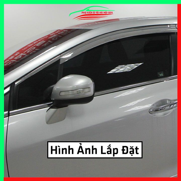 Bộ nẹp viền chân kính cong kính Honda Civic 2008-2012 Inox sáng bóng chuẩn form xe