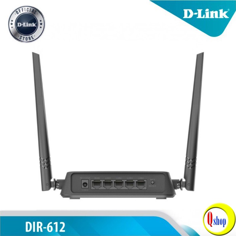 Bộ phát wifi D-Link DIR-612 Chuẩn N 2 angten 300Mbps