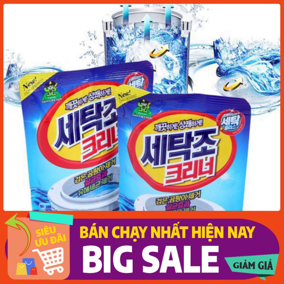 [XẢ KHO] 💥[GIÁ SIÊU RẺ]💥BỘT TẨY LỒNG MÁY GIẶT HÀN QUỐC + TẨY TRẮNG MỌI VẾT Ố VẾT BẨN , CẶN BẨN 💥SIÊU HOT💥