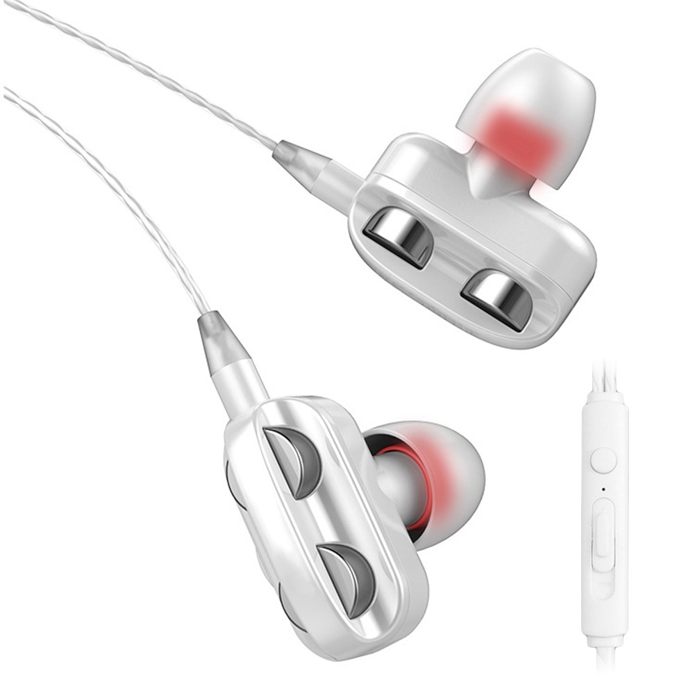 Tai Nghe Thể Thao Nhét Tai HiFi Có Dây 4 Đơn Vị