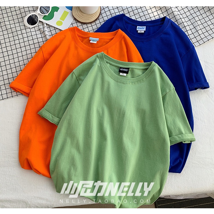 Áo phông Nelly Heybig ngắn tay trơn màu xanh bơ