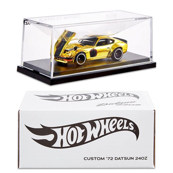 Xe mô hình Hot Wheels CUSTOM '72 DATSUN 240Z GOLD RLC Exclusive 2021