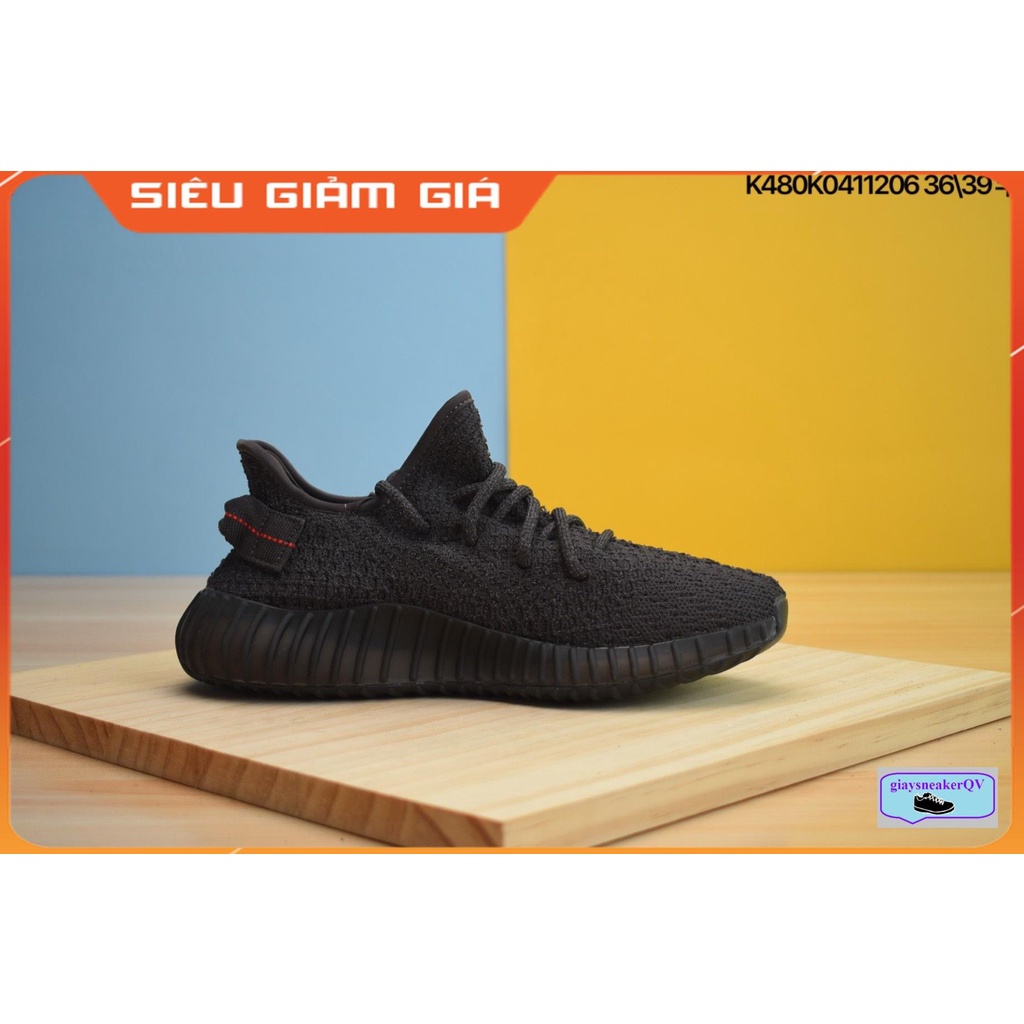 Giày thể thao sneaker YZ 350 V2 Black Reflective full đen siêu đẹp, giày yeezy cá tính dành cho nam nữ