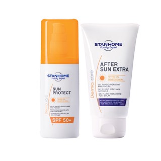 Bộ kem chống nắng Stanhome Family Expert SPF50+125ml và kem dưỡng phục hồi sau khi đi nắng after sun extra 150ml mẫu mới