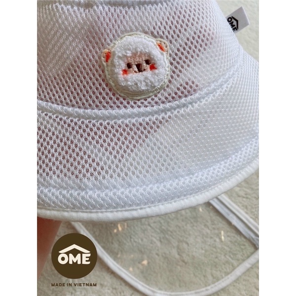 Mũ lưới ome cao cấp có chống giọt bắn cho bé từ 0 đến 7 tuổi