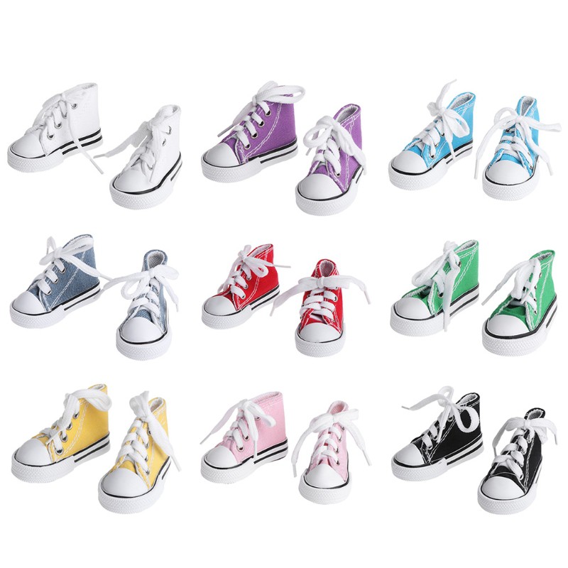 Giày thể thao canvas mini ấm áp thời trang cho búp bê