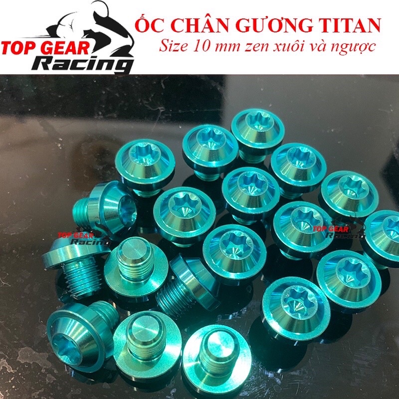 Ốc chân gương xanh lục bảo GR5 cho xe máy Honda, Yamaha zen xuôi