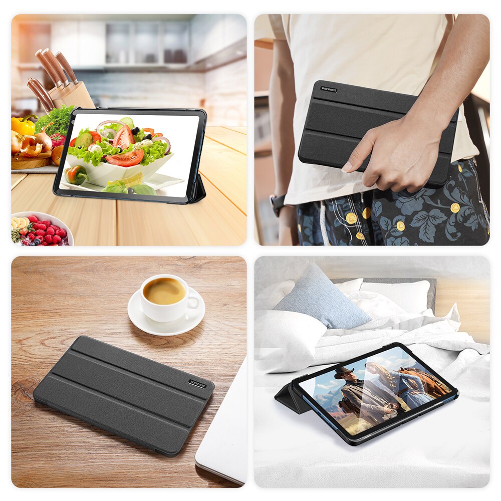 [Chính Hãng DUX DUCIS-Ảnh Thật] Bao da NOKIA T20 10.4&quot; DOMO Series Lưng Cứng Vải Jean