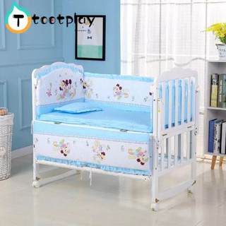 drap nệm cho cũi em bé 5 món/Giường Cũi Ốp Lưng Trẻ Sơ Sinh Giường cho Trẻ Sơ Sinh Hàng Rào với Phim Hoạt Hình Động Vật