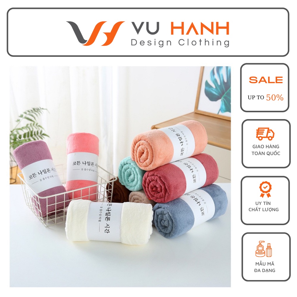 Khăn Tắm Lông Cừu Hàn Quốc Cao Cấp Combo 3 Cái | Shop Vũ Hạnh