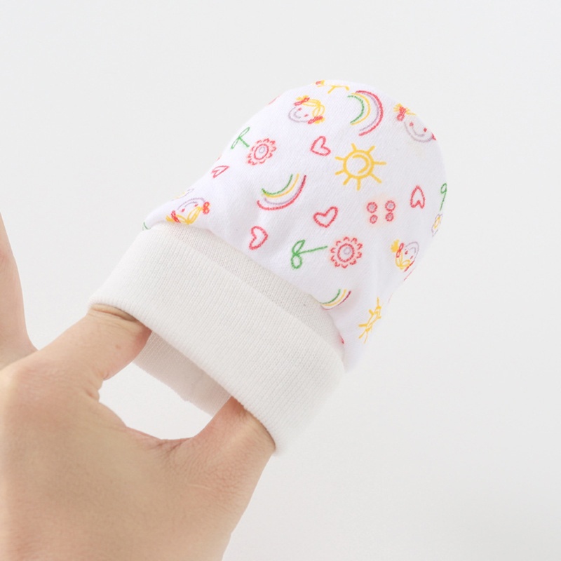 Bộ Găng Tay + Vớ + Găng Tay + Mũ Bằng Cotton Mềm Chống Xước Cho Bé