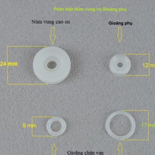 Van xả phụ, van phao nồi áp suất điện + Núm vung, gioăng phụ nồi áp xuất đa năng