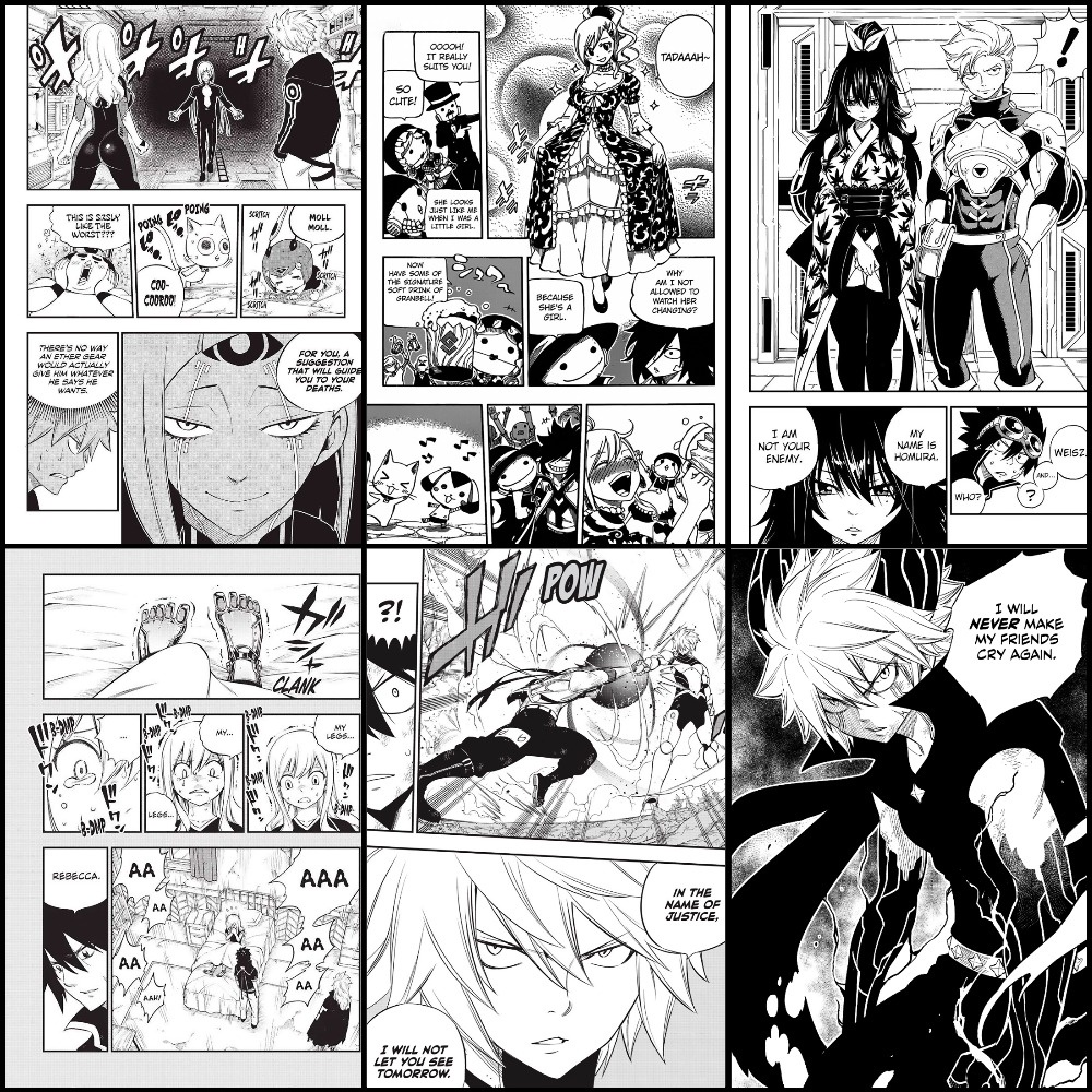 Bộ 6 Poster anime Edens Zero - Hội Pháp Sư Và Thánh Thạch Rave  - A3,A4,A5
