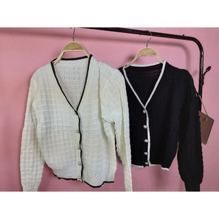 Áo cadigan len mỏng dáng xinh