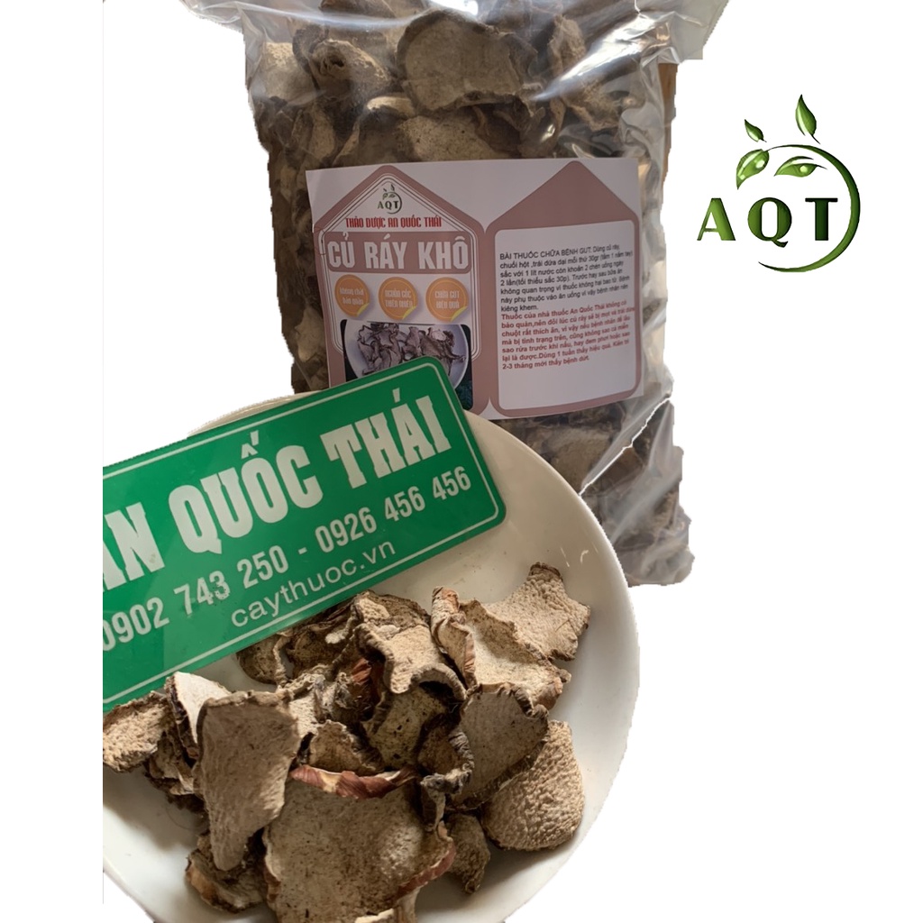 Củ Ráy Khô Thái Lát 500g (Ráy Rừng, Ráy Dại) Tốt Cho Người Bệnh Gout, Cam Kết Hàng Sạch, Mới