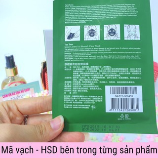 Mặt nạ Naruko Bản Đài Loan Trà Tràm Ý Dĩ Nhân Đỏ Dưỡng Da chính hãng 26ml/miếng LINACOS