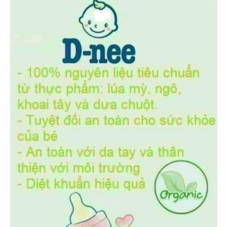 Nước Rửa Bình Sữa Dnee Organic Chai 620ml