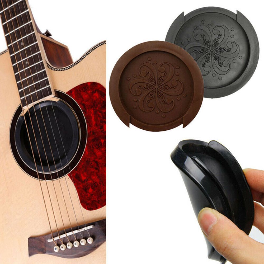 Nắp Silicon Chặn Lỗ Âm Thanh Chống Bụi Nhiều Màu Sắc Cho Đàn Guitar Acoustic