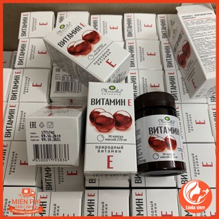 Viên uống đẹp da - Vitamin E đỏ Nga 270mg - chống lão hóa, đẹp da, khỏe tóc, bổ sung vitamin E, làm trắng da[VIDEO]