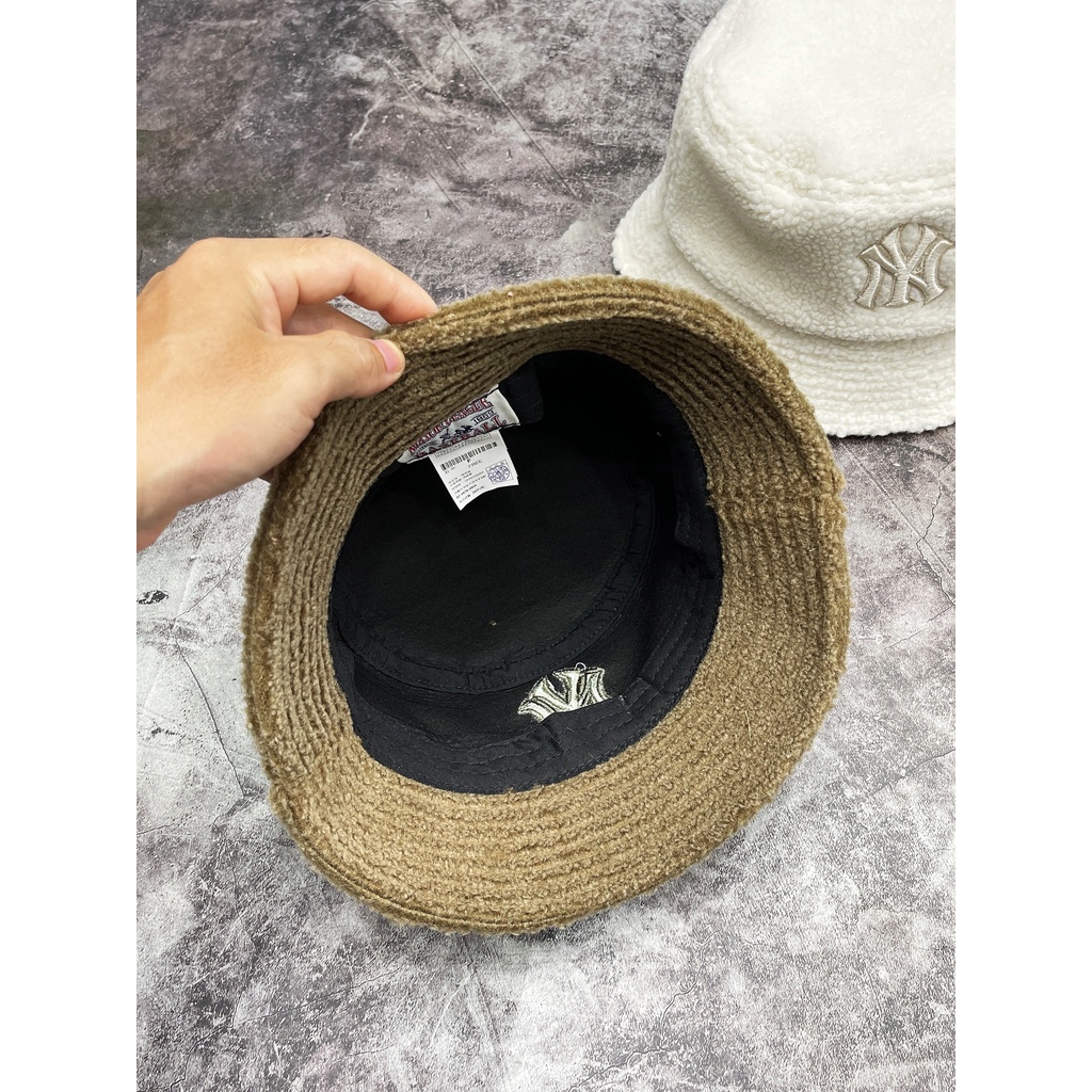 Mũ Bucket NY Vải Lông Cừu ⚡️ Hàng Xuất Xịn ⚡️ Thời Trang Siêu Đẹp