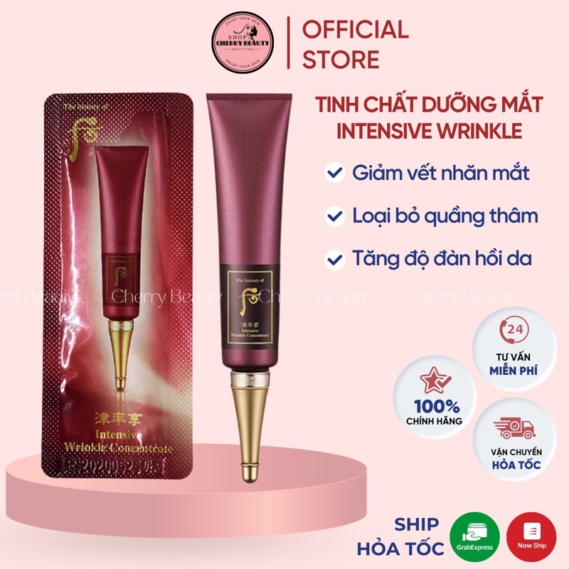 Tinh Chất Chống Nhăn Whoo Intensive Wrinkle Concentrate date 2024(1 gói)