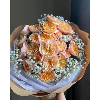 Bó hoa tươi Juliet Rose mơ màng, bó hoa hồng tươi