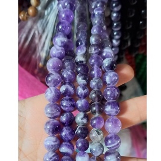 1-2-5 viên đá mã não tím loại đẹp size 8-10-12mm