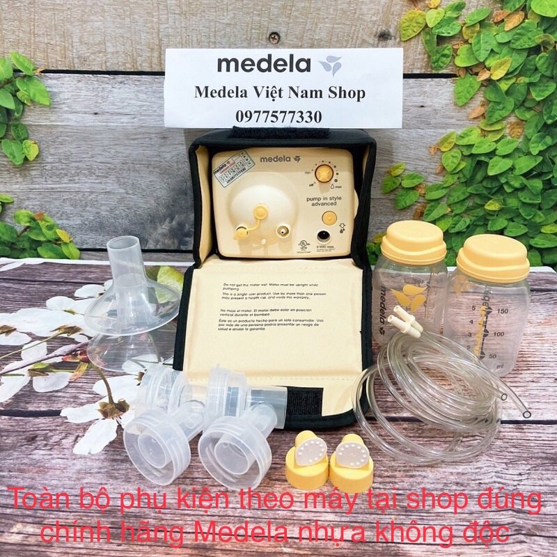 Máy hút sữa Medela pump Bảo hành 12 tháng 7 leve hút 7leve massage