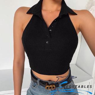 Áo ba lỗ cổ tim màu trơn thời trang dành cho nữ
