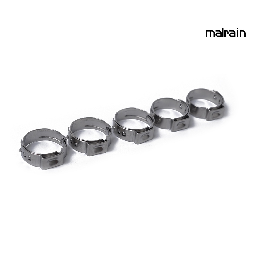 Set 10 Kẹp Ống Nhiên Liệu Hình Chữ O Bằng Thép Không Gỉ