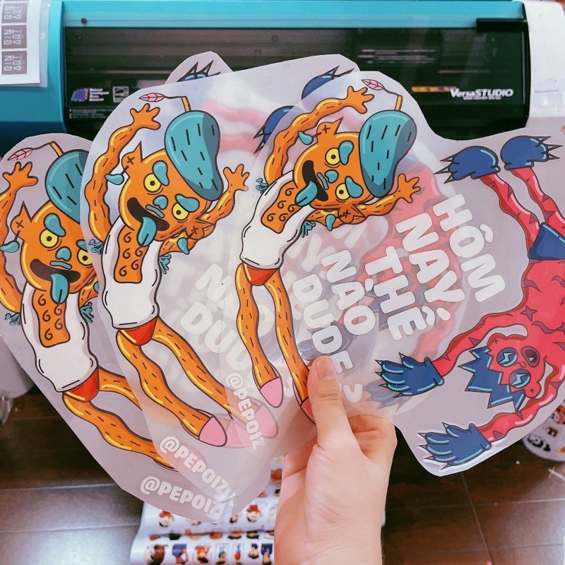 Hàng in theo yêu cầu khách - Decal Logo Sticker Patch in áo ủi trực tiếp lên vải hình