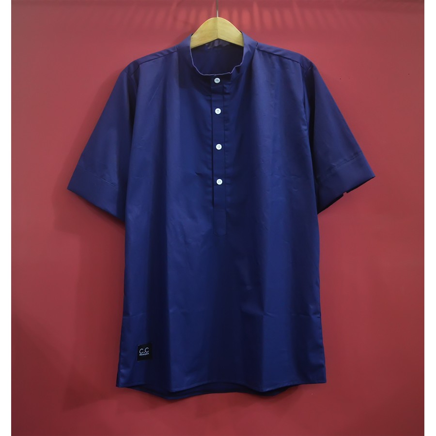 Áo Sơ mi Tay lửng cổ trụ C.C Unisex