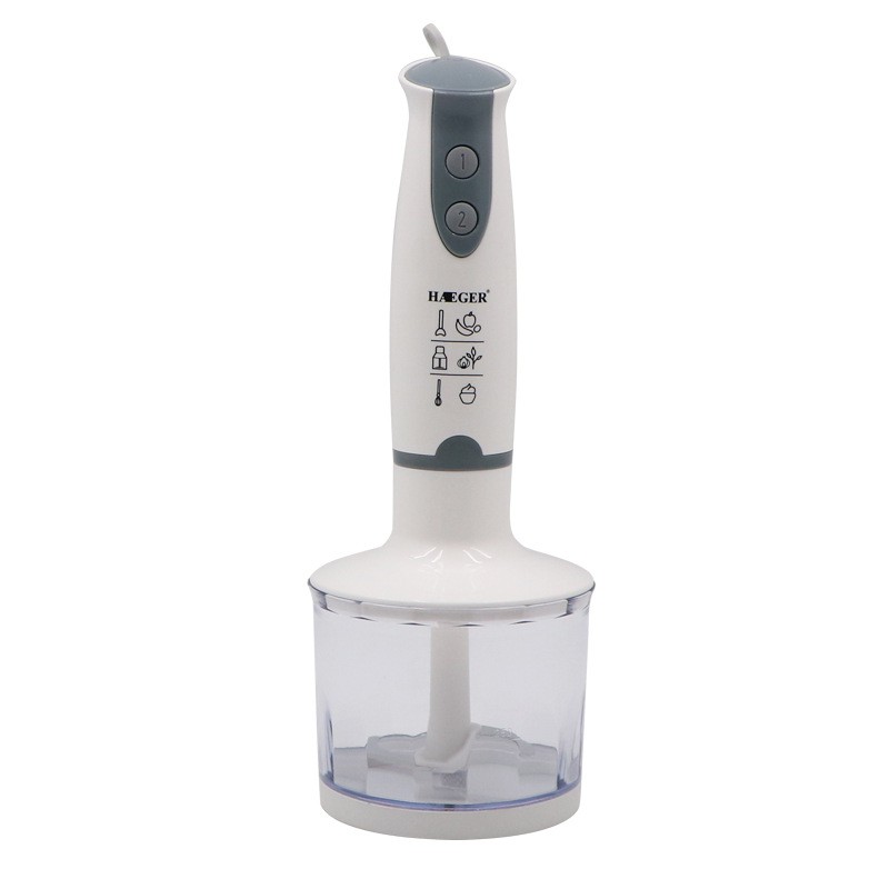 Máy xay sinh tố cầm tay đa năng Haeger 800W, 2 chế độ xay, có thể đánh trứng, xay thịt, xay thức ăn dặm cho bé
