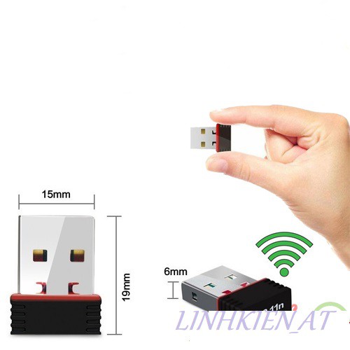 USB Wifi không dây 802.11N - Thu sóng wifi cho máy tính pc, laptop, usb mini không dây loại tốt có tặng kèm đĩa cài
