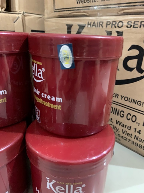 Dầu hấp Kella suôn mềm đỏ chữ vàng tóc hư tổn 500ml dưỡng chất Collagen giúp tóc chắc khỏe,suôn mượt [tận gốc]