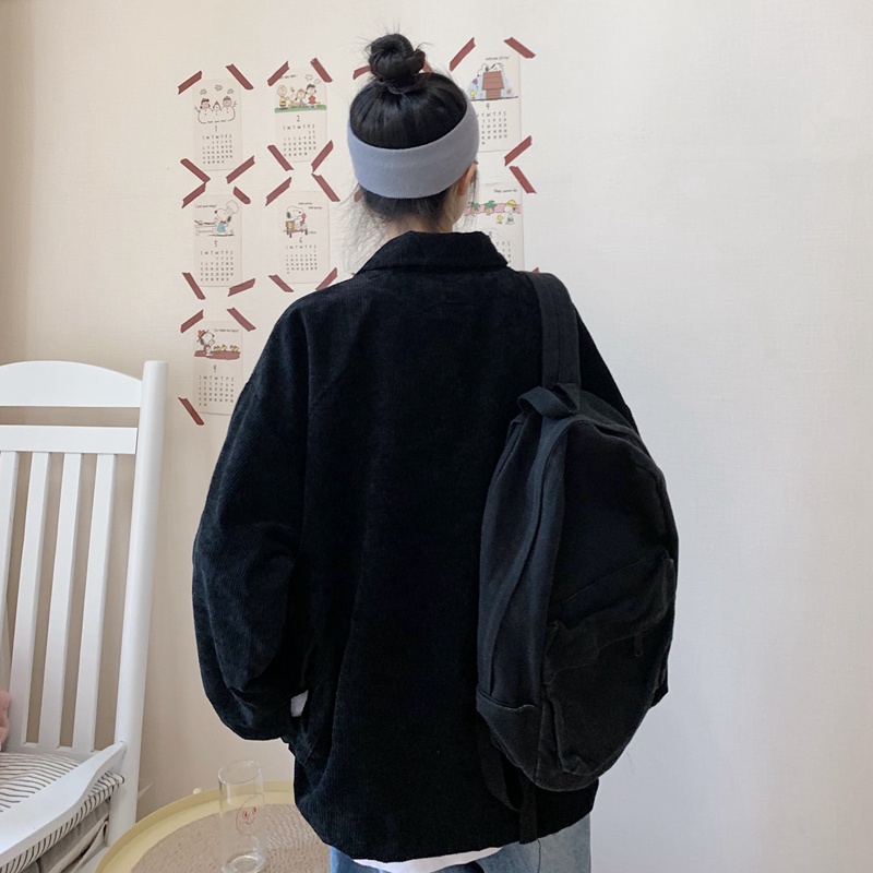 SUXI Áo Khoác Sơ Mi Dài Tay Màu Sắc Thời Trang Thu Đông Cho Nữ