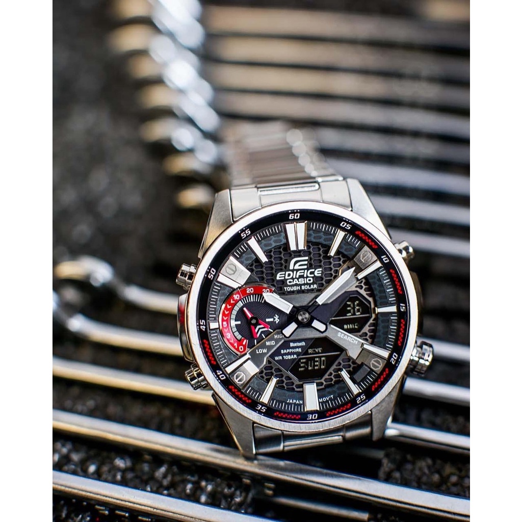 Đồng Hồ Nam Dây Kim Loại Chính Hãng Casio EDIFICE ECB-S100D-1ADF