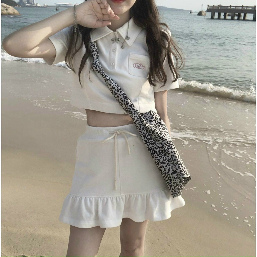 Váy polo nữ, set đồ nữ thêu túi năng động ,đơn giản đáng yêu phong cách trẻ trung hàng cao cấp Tấy Thi Shop | BigBuy360 - bigbuy360.vn