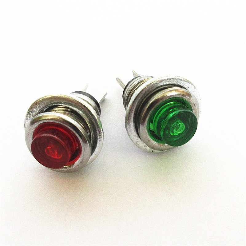 Set 2 Nút Công Tắc Tròn DS-101 8MM Tự Khóa Chuyên Dụng
