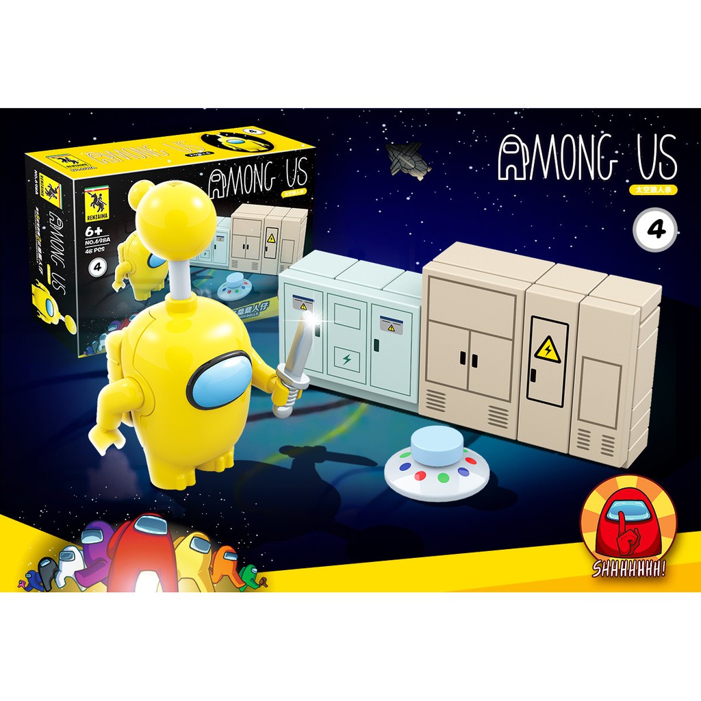Đồ chơi Lego No.698A Among Us lắp ghép  - Giao hình ngẫu nhiên