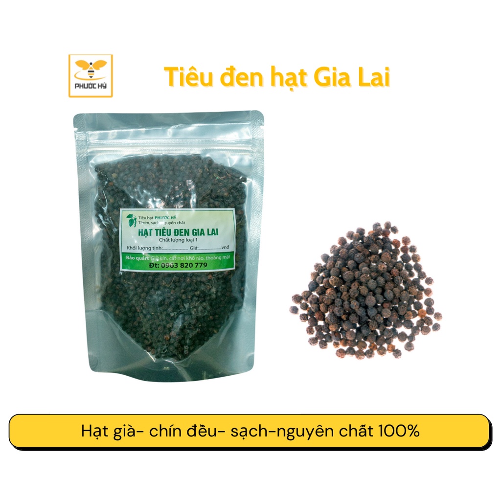 tiêu hạt đen nguyên chất đặc sản Tây Nguyên 500g