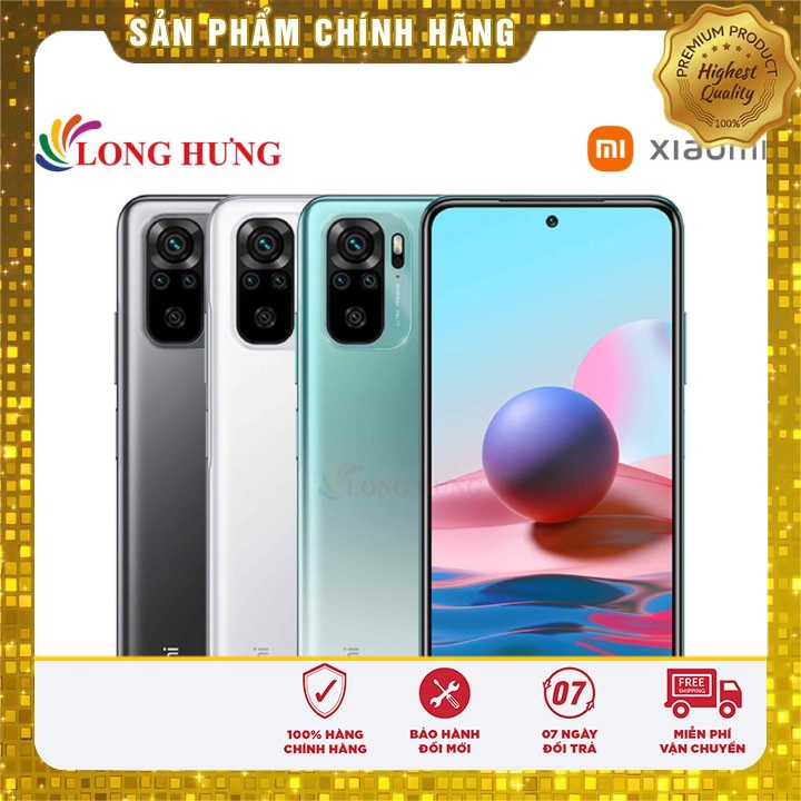 Điện Thoại Xiaomi Redmi Note 10 4GB Chính Hãng Bảo Hành 12 Tháng Bộ 4 Camara Sau Điện Thoại Cảm Ứng Xiaomi Redmi 10 Đẹp