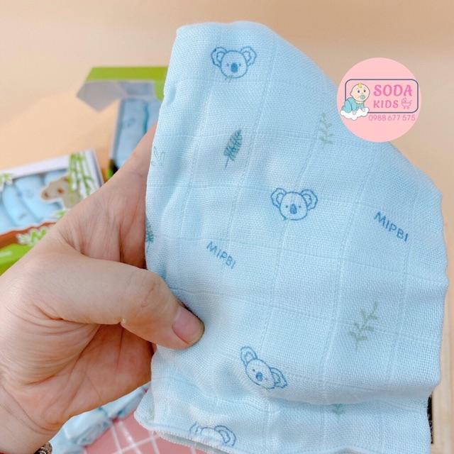 Set 10 khăn sữa bambo sợi tre cao cấp