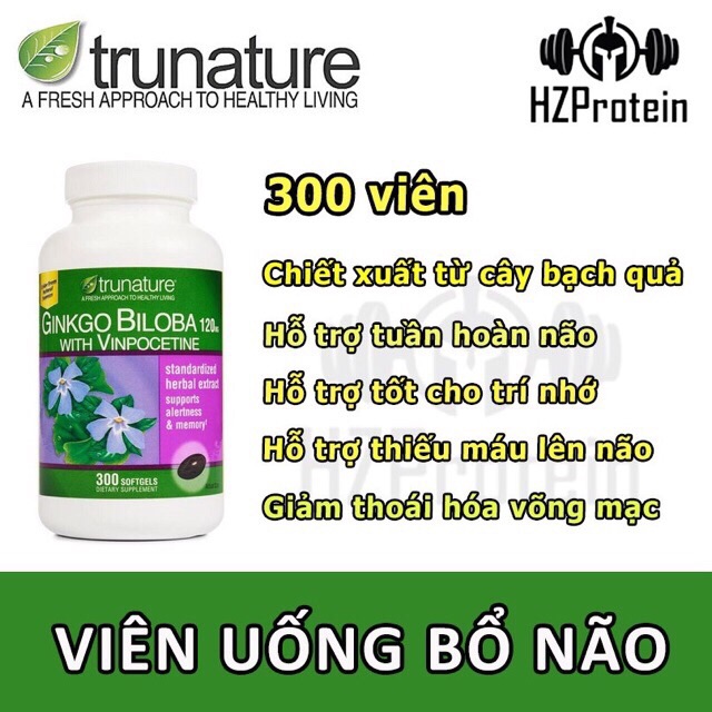 Viên uống bổ não Ginkgo Biloba 300 viên của Mỹ | BigBuy360 - bigbuy360.vn