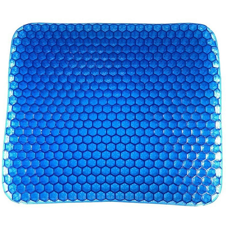 '' NEW 2022 '' Nệm Vuông Gel Silicon , Đệm Ngồi 3D 2 Lớp , Êm Ái Dễ Chịu , Tuần Hoàn , Bảo Vệ Cột Sống - Happy Shop